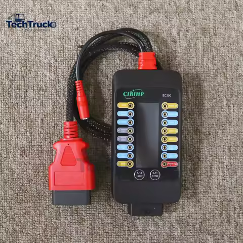 EC200 OBD-II Breakout Box with LCD Display 16PINs Vrms ECU Testing on Bench with Built-in 120ohm Res