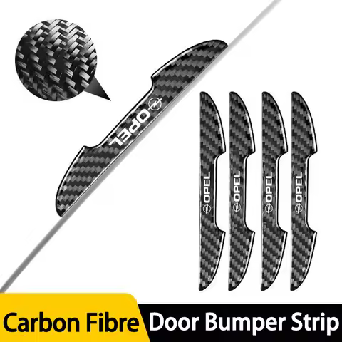 4PCS Car Stickers For Opel Astra H K J G Corsa D E Insignia B Vectra B OPC Mokka Carbon Fiber Car Do