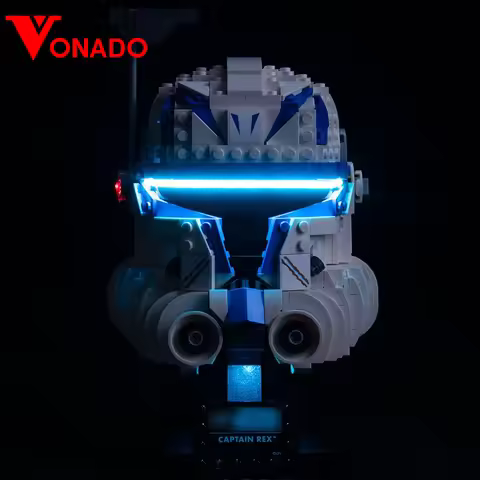 Vonado LED Light For 75349 Captain Rex Helmet Lighting DIY Toys Only Lamp+Battery Box (Not ​Include 