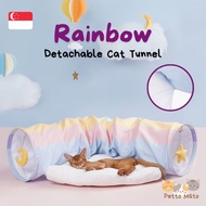 Cat Tunnel, Cat Bed -  Foldable Airy Donut Tunnel, Detachable Cat Playground