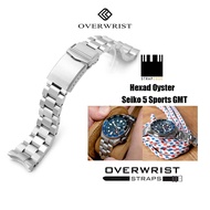 สายนาฬิกา strapcode รุ่น hexad oyster for seiko 5 sports gmt