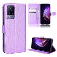 VIVO V21 5G Casing Flip Phone Holder Stand VIVO V21 5G Case Wallet PU Leather Back Cover