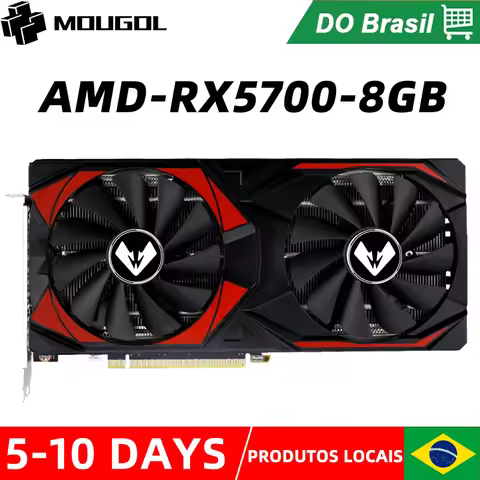 MOUGOL Graphics Card RX5700 8gb GPU PC Gaming GDDR6 Memory 7nm 256Bit PCIEx16 4.0 Desktop Computer V
