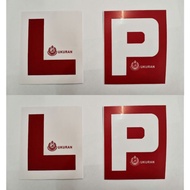Sticker motorcycle P & L (UKURAN JPJ) 2pcs