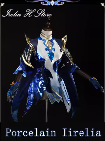 in stock Irelia H Store Irelia LOL Porcelain irelia Cosplay Costume for women Halloween party dress