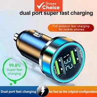 Dual USB Car Charger 33-66W Fast Charging Adapter for iPhone Samsung Xiaomi High Quality