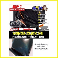 ☩ ✒ ✙ Honda Click V3 Kilay Tint and Headlight Tint Set