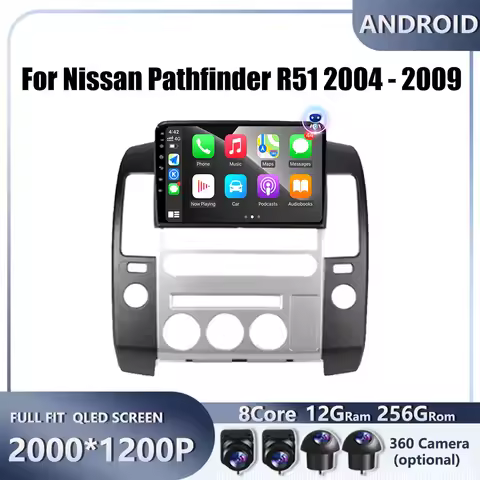 9“ Android 16 For Nissan Pathfinder R51 2004 - 2009 Car Radio Stereo Multimedia Video GPS Navigation