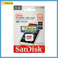 SanDisk - 512GB Micro SDXC Ultra CL10 A1 (150MB/s) W/O (SDSQUAC-512G-GN6MN) w/o adpt 772-4561 619659200503