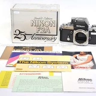 NIKON F2A 25周年鑲銀紀念機 包裝齊全。#HK4860