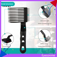 EYES Hair Edge Trimmer Comb Men Fade Comb Professional Barber Fade Comb for Men Anti-static Curved B