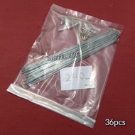 240mm silver spokes. Fingers 24. Rim spokes 24