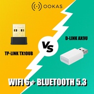 TP-Link TX10UB Nano (TL-WN725N Replacement model) & D-Link AX9U – AX900 Wi-Fi 6 + Bluetooth 5.3 Nano