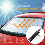 READY STOCK  Umbrella Car Sun Shade Sun Umbrella Sunshine Blocking Artifact Shade Car Front Windscre