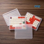 WOAY Dustproof Holder, 3 Layer with Cover Keycap Storage , Stackable Holds 145 Keys Protector Storag