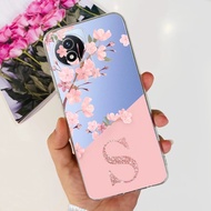 สำหรับ Vivo เคส Y02 Vivo Y02t Y02A V2252 V2254ใหม่ฝาครอบตัวอักษรซิลิโคนใสโทรศัพท์ TPU แบบน่มเคสสำหรั