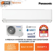 Panasonic X-Premium Inverter R32 XU Series Air Conditioner 2.5HP 5 Star Aircond CS-XU24ZKH CSXU24ZKH Penghawa Dingin
