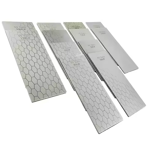 1pc Knife Sharpening Stone Kitchen Household Knife Diamond Knife Sharpener With Honeycomb Pattern 80