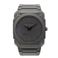 Bvlgari/寶格麗 OCTO FINISSIMO 103077 黑色噴砂陶瓷超薄自動腕錶#HK11703