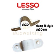 LESSO U-style Clamp conduit dn-20mm white conduit Fitting