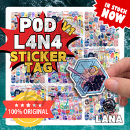 【VP League】L4N4 1ST GEM P0D CARTOON DRINKS STICKERS 2.5CM - 8.5CM LANA LABELS STATIONERY 100PCS DISP