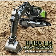 HUINA 1/14 RC Excavator 1593 RC Remote Control Toys Light Sound Engineering