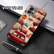 Glossy shiny Softcase for type VIVO T1 5G car motif Vivo T1 5G case/ can also be used for all smart 