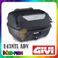 KOTAK GIVI BOX MONOLOCK TOP CASE MULEBOX E43 E43NTL-ADV + BASE PLATE (ADVANCE)