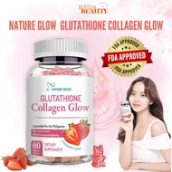 Nature Glow Glutathione Collagen Glow Gummies Whitening Gummies Anti-Aging Skin Glow Collagen Vitami