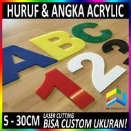 Huruf Timbul Acrylic Tinggi 30 CM
