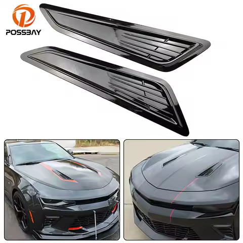 2Pcs Car Decorative Front Hood Vent Covers for Chevrolet Camaro LT 1LT 2LT RS Models 2016 2017 2018 