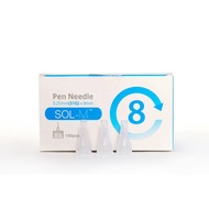 【 PROMOTION】SOL-M™ INSULIN PEN NEEDLE 31G x 8mm (0.25mm)  (100pcs)