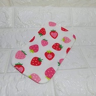 草莓多多二重紗 三層口水巾/手帕巾