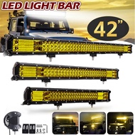 42“ Led Light Bar Led Work Lights 12V 24V Spot Flood Combo Beam for Truck Tractor SUV 4X4 4WD Offroad Light