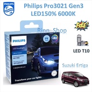 Philips Car Headlight Bulb Pro3021 Gen3 LED+1 6000K Suzuki Ertiga LED T10