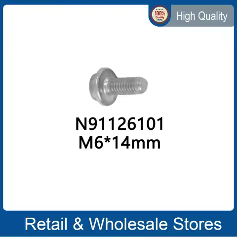 1PC PAN-HEAD SCREW Transmission Radiator Screw Parking Lock Cover Screw N91126101 for VW Phideon Aud
