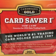 Card Saver 1 Large Semi Rigid PSA/BGS Grading Submission Cardboard Gold 200 PCS