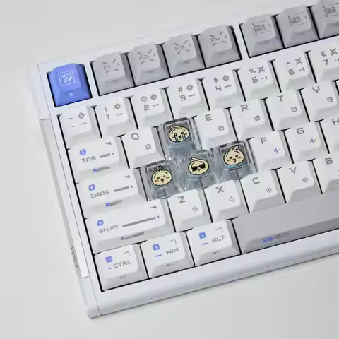 Anime Usagi Cute Transparent Mechanical Keyboard Cap Kawaii Chikawa Hachiware Personalized Pc Cartoo