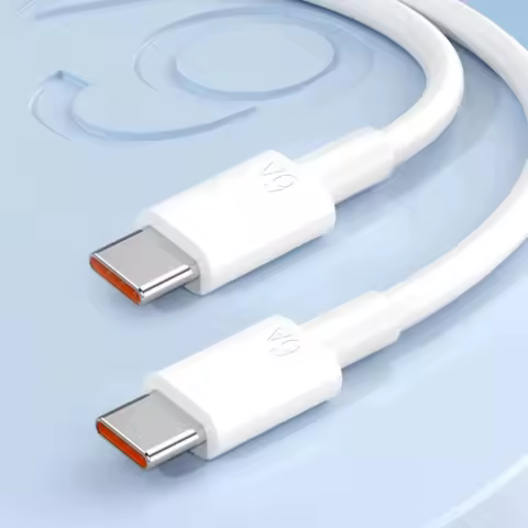 Honor 100w 66w SuperCharge USB C To Type C Cable 6A Fast Charging Data Cord For Honor 600 500 400 30