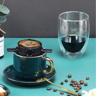 Drip coffee filter cup Foldable hand brewed coffee filter cup stainless coffee filter hand brewed co