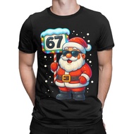 67 Meme Funny Six Seven Christmas 6 7 Meme Santa 6-7 Men's T Shirt Awesome Tees Short Sleeve T-Shirt