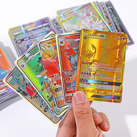 60pcs New Pokemon English Cards Vmax GX Charizard Pikachu Hobbies Rare Collection Battle Cards Toys 
