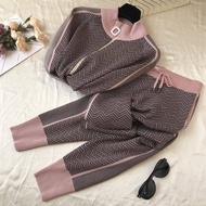 Simple Fashion European Goods Fashion Magnanimous Age Reduction Pants Gentle Wind Knitting Casual Sp