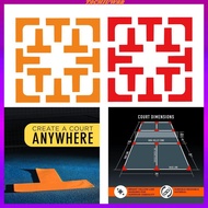 [Tachiuwa2] Pickleball Court Marker , Marker, Tennis Court Silicone Throw Down Markers,