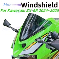 For Kawasaki ZX6R ZX-6R 2024 2025 Motorcycle Windscreen Windshield Deflector Protector