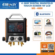 4-Way Manifold MS-4000 Elitech Digital Touch Screen 10' Screen Professional Meter Gauge