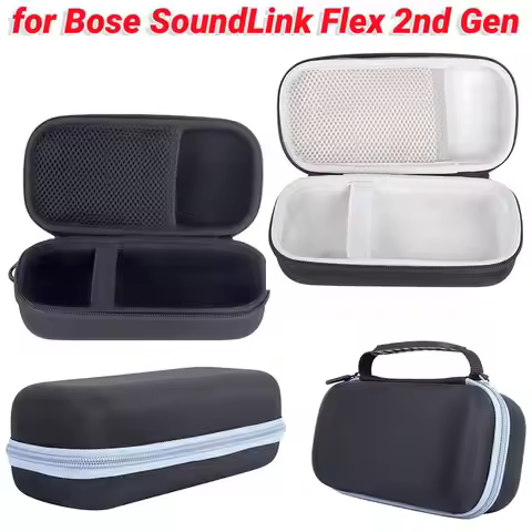 Hard Carrying Case Anti-scratch Hard Case with Mesh Pocket Speaker Case for Bose SoundLink Flex 2nd 