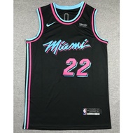nba jersey Miami Heat No. 22 Butler black  basketball jersey