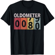 Oldometer 79-80 Funny 80 Years Old Birthday T-Shirt Mans