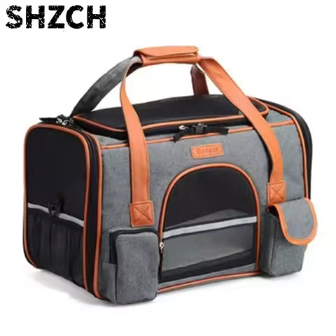 Crossbody Bag Solid Color Multipurpose Shoulder Bag Pet Carrier for Cats Dogs Stuff Dog Carrier Cros